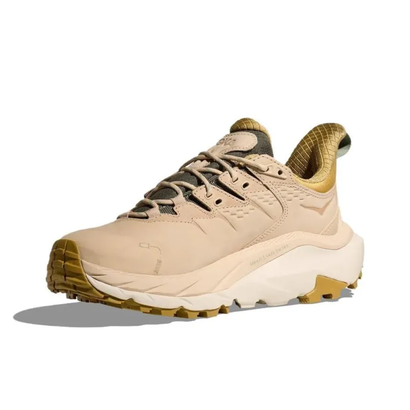 HOKA ONE ONE Kaha 2 Slip Resistant Low Top Hiking Shoes Women's Gray Beige-1