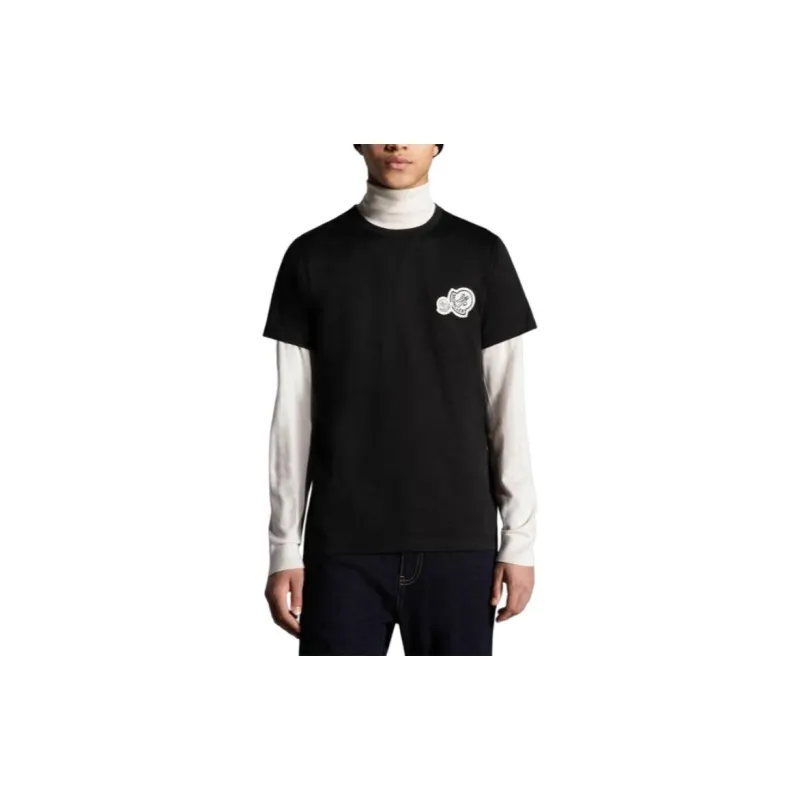 Moncler Logo Patch Crewneck T Shirt-1