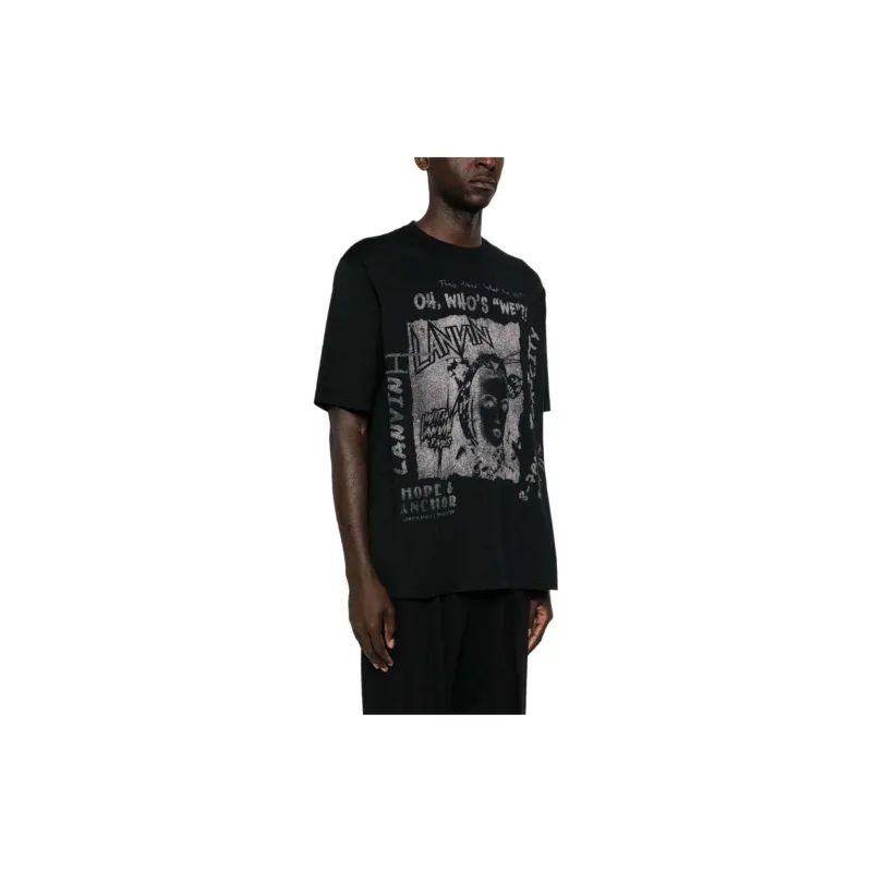 Lanvin x Future Graphic SS24 T Shirt Men's Black-3