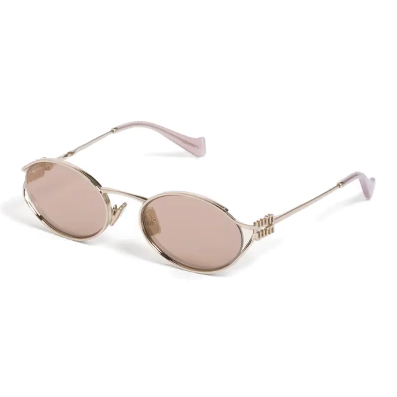 MIU MIU Eyewear Logo Oval frame Sunglasses-0