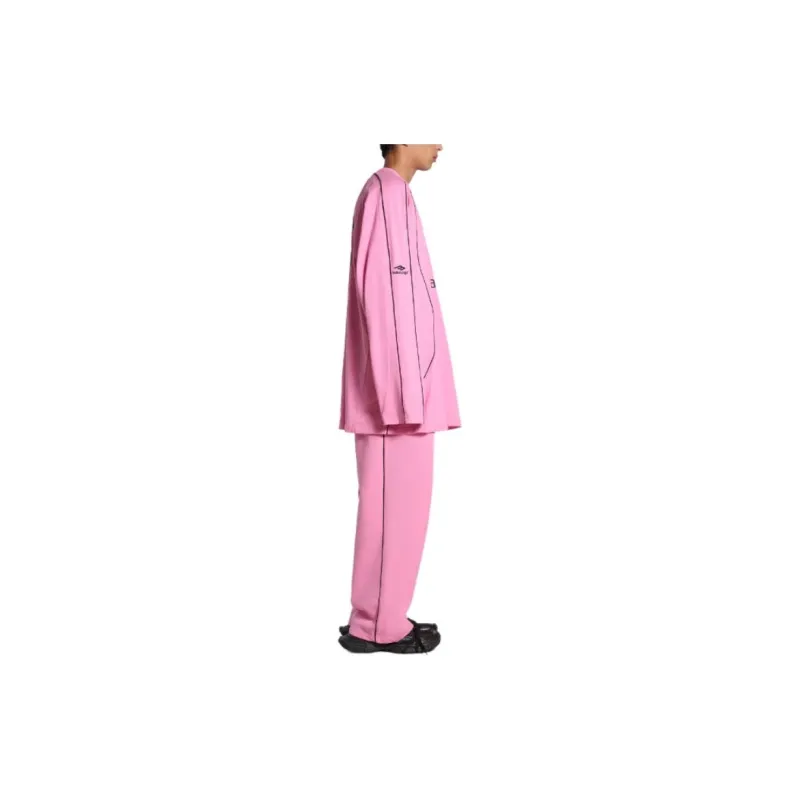 Balenciaga SS24 T Shirt Loose Fit Style Unisex Pink-4