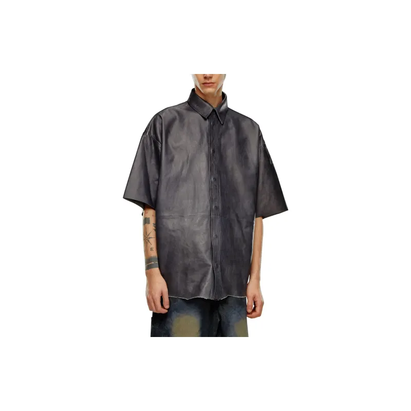 DIESEL Shirts Men Black-2