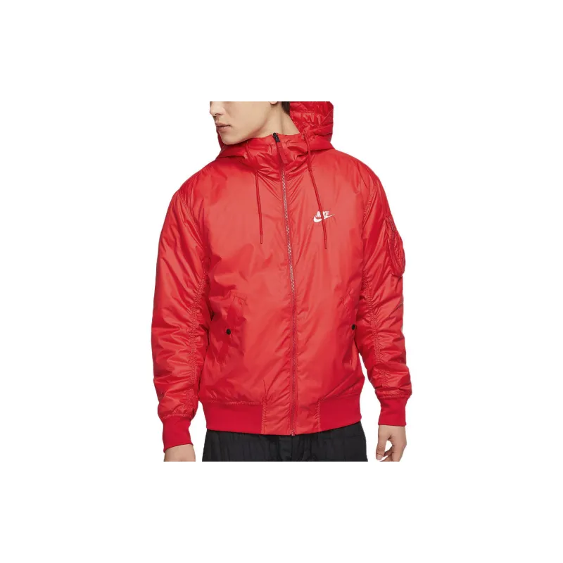 Nike Puffer Jackets Men Red-2
