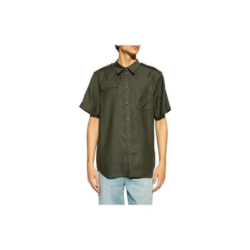 Helmut Lang Short Sleeved Epaulet Shirt-1