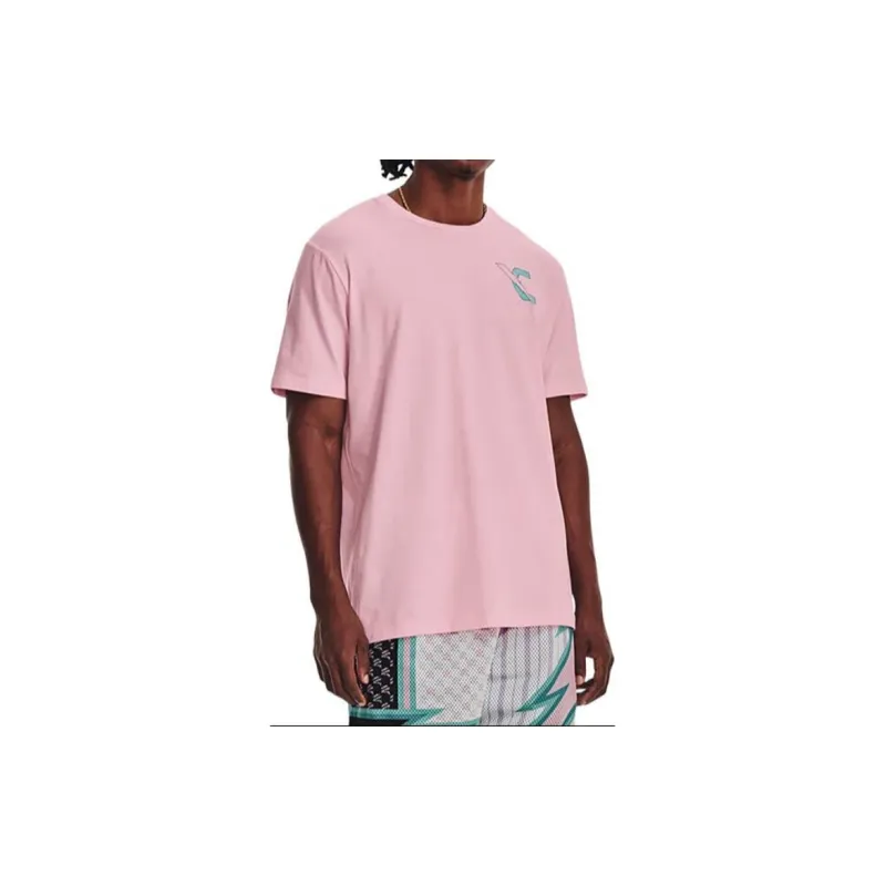Under Armour T Shirt Men's Pink-4