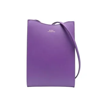 A.P.C Cow Leather Crossbody Bag, Shoulder Bag Women's Purple