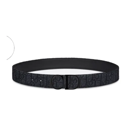 DIOR Leather Belts Men Black