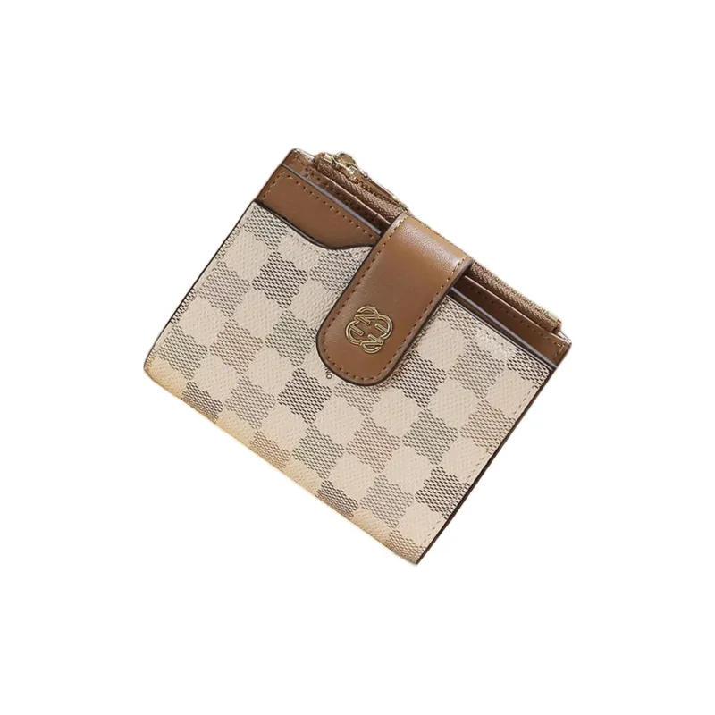 TUCANO PVC Leather With Synthetic Leather Wallet Women's Light Apricot/Light Pink-1
