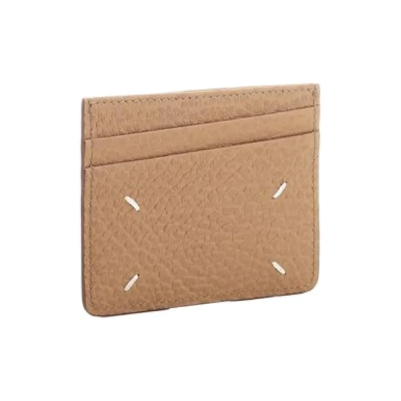 Maison Margiela Leather Card Holder Unisex Light Brown-2