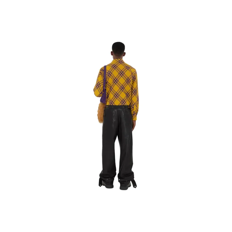 Burberry Shirts Men Yellow-2