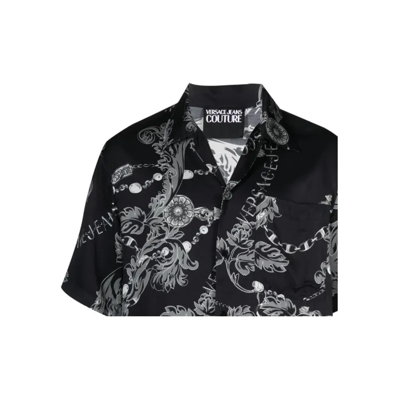 VERSACE JEANS COUTURE Shirts Men Black-3