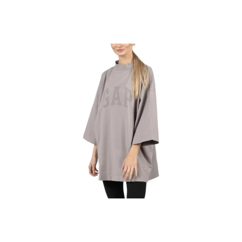 Balenciaga X Gap X YEEZY T Shirts Unisex Gray-4