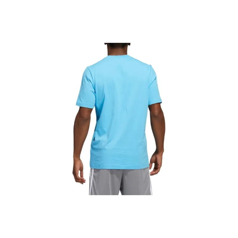Adidas T Shirts Men Sky Blue-3