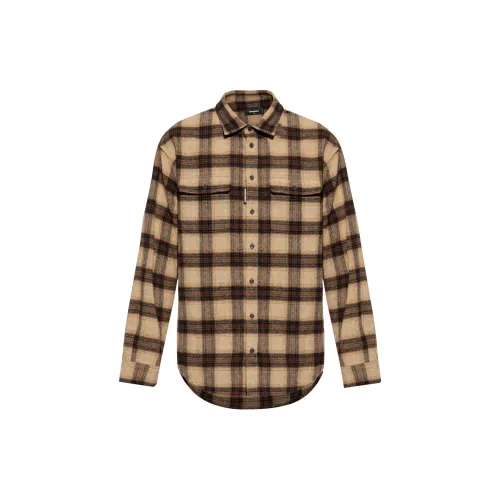 DSQUARED 2 Shirts Men Brown