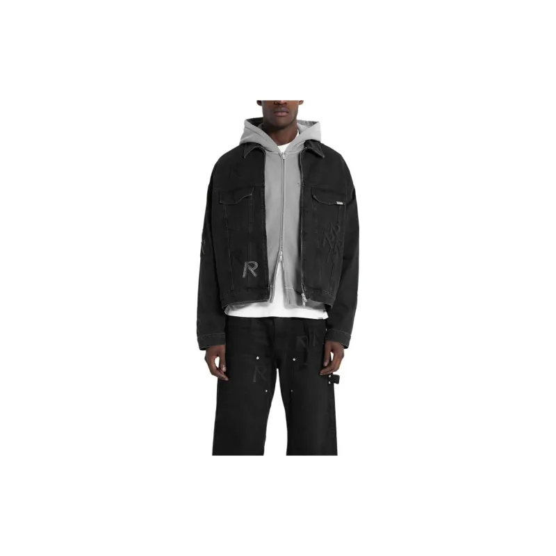 REPRESENT R4 Initial Denim Jacket Jackets & Coats Men's Black-2