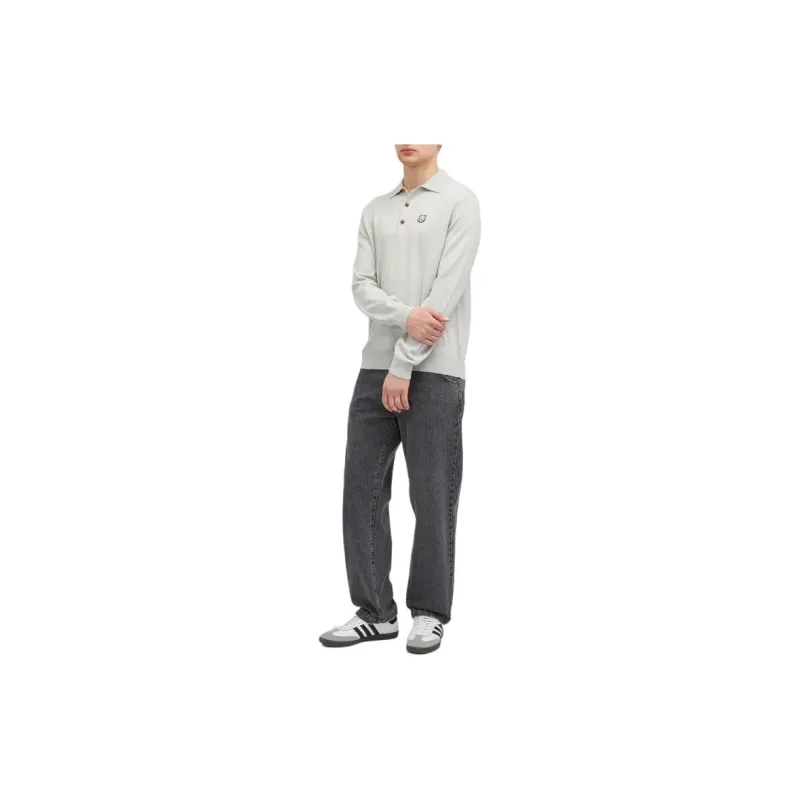 Maison Kitsune Fox Head Patch Fine Knit Polo Shirt-1