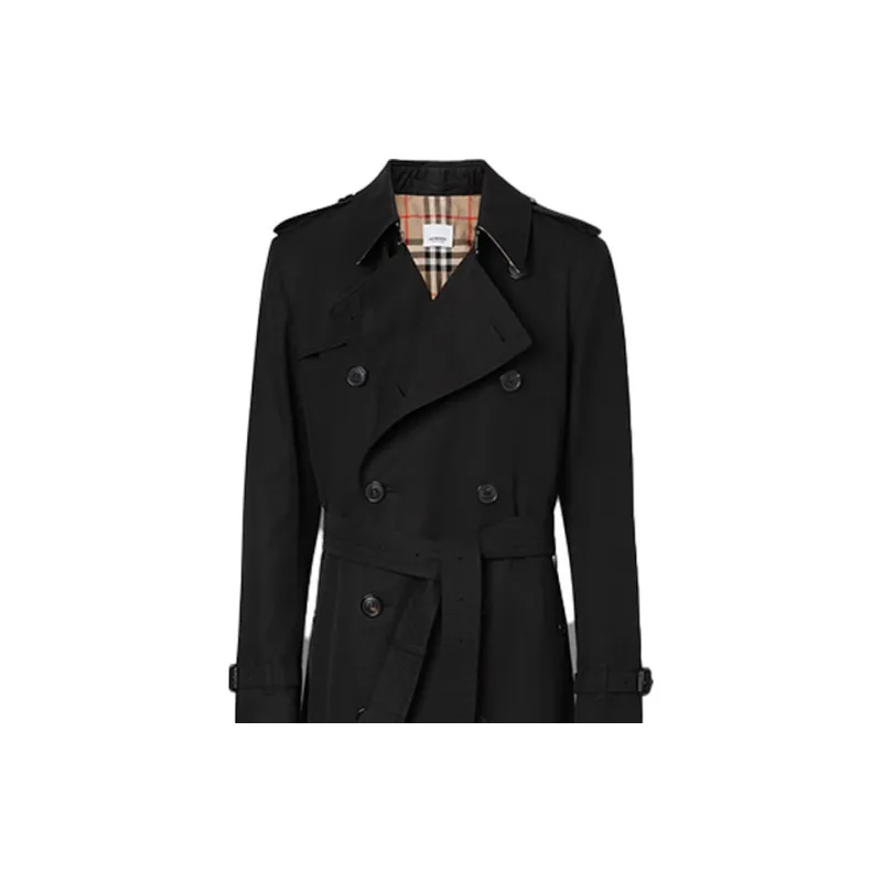Burberry Trench Coat Men's Black-4