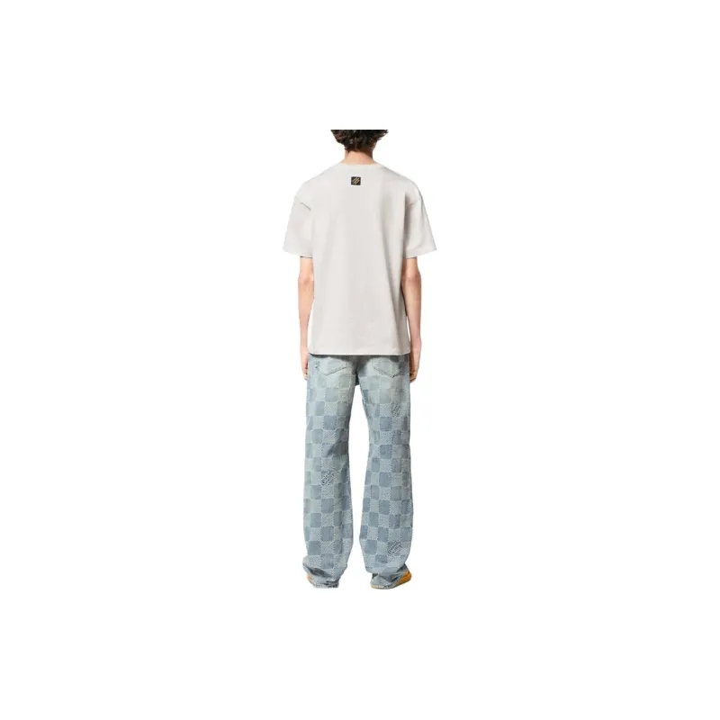 LOUIS VUITTON 1AGHXT Embroidered Short Sleeved T Shirt-4