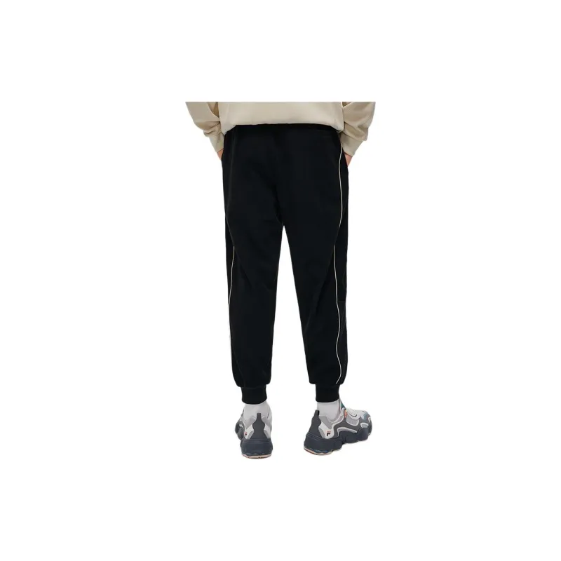 FILA FUSION Knitted Sweatpants Men's Pitch Black-4