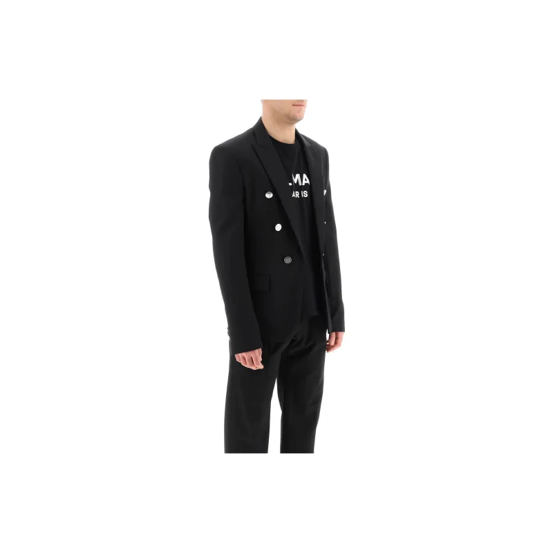 BALMAIN Embossed Button Long Sleeved Jacket-2