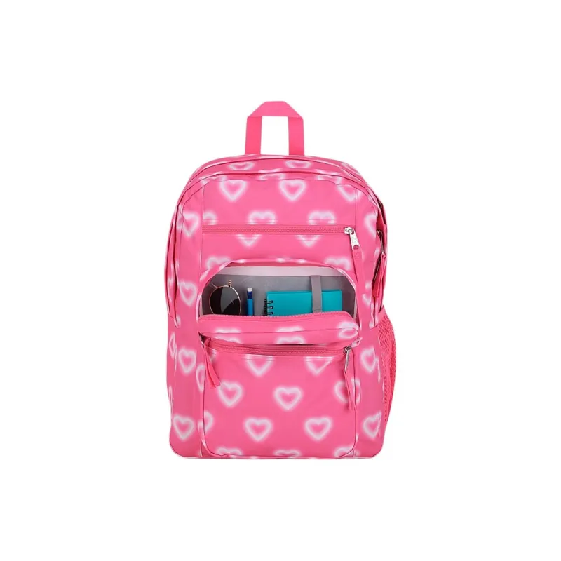 JanSport Recycled Polyester Backpack Large Size Unisex Pink-1