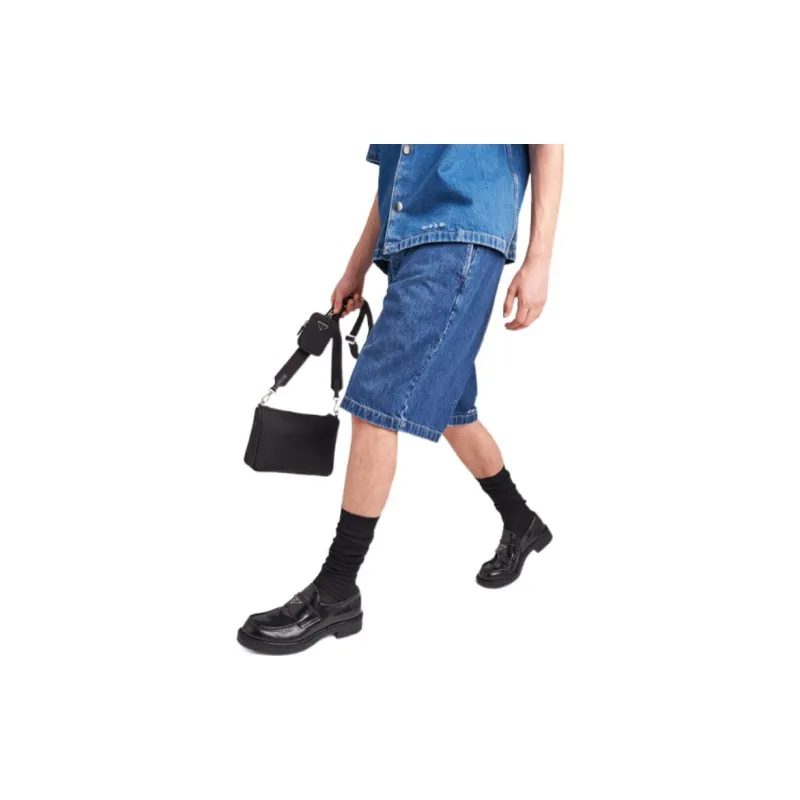 PRADA Denim Shorts Men Blue-3