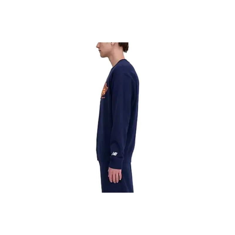 New Balance United Airlines NYC Half Finisher French Terry Crew Sweatshirt Men's Navy-3