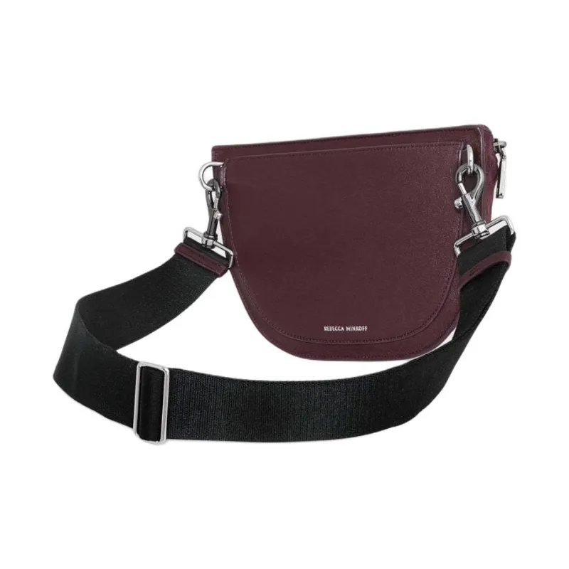 REBECCA MINKOFF Leather Fanny Pack Women's Garnet Red-1