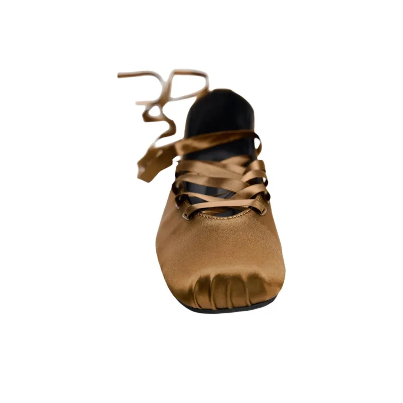 ZARA Casual Single Shoes 1cm Women's Tawny-4