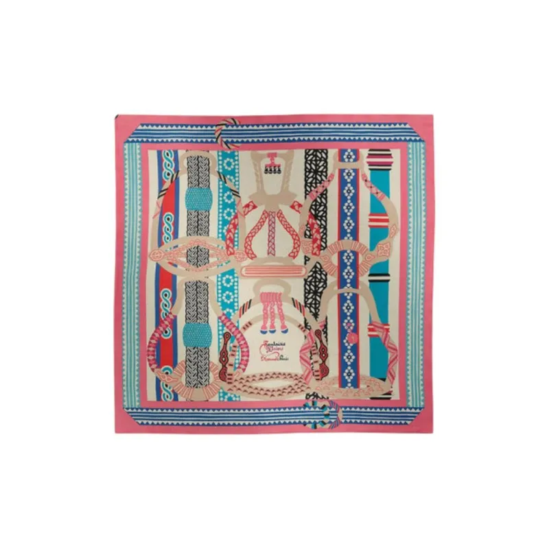 HERMES Cashmere Knit Scarves Women's Multicolor-1
