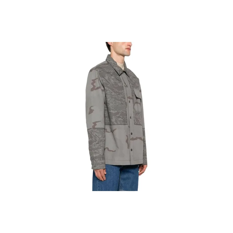 Marine Serre Rispstop Classic collar Shirt Jacket-3