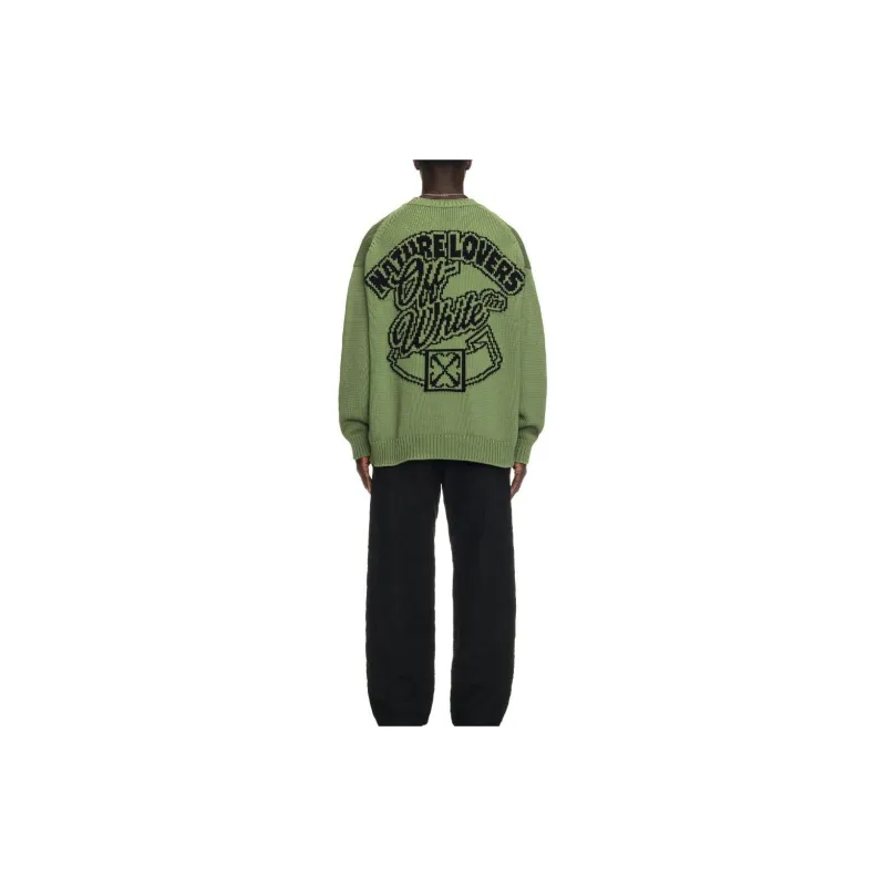 OFF WHITE SS24 Knitwear Regular Fit Men's Green-3