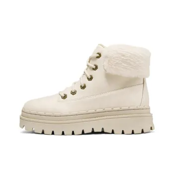 Skechers Modern Comfort Warm Short Snow Boots Women's Ecru