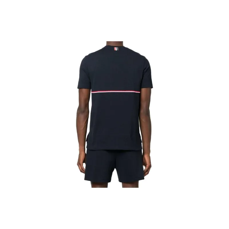 THOM BROWNE Rwb Striped Crewneck T Shirt-2