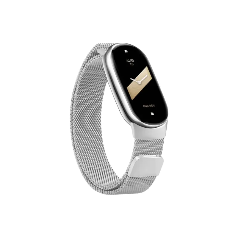 FZRT Xiaomi Compatibility Watch Band Quick Release Integrated Metal Beige Blue Magnetic Steel Band Metal-3