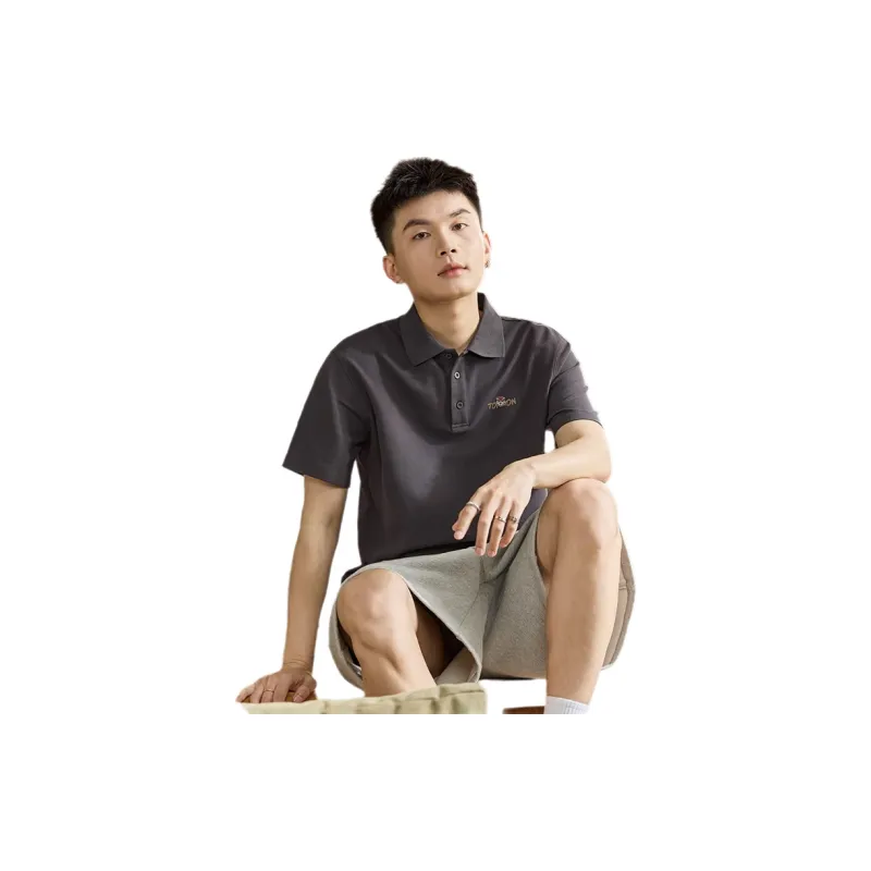 Tonlion Polo Shirt Men's Light Heather Gray-7