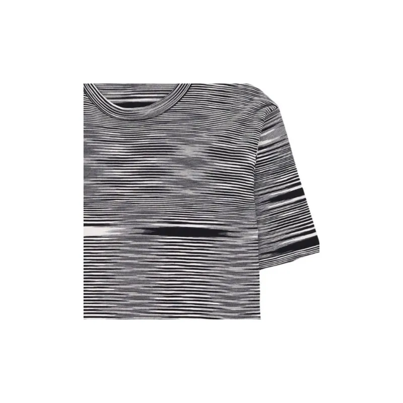 MISSONI Stripe Printed Short Sleeved Crewneck T Shirt-5