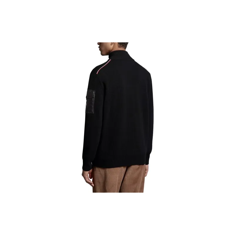 Moncler Logo patch Fine knit Jacket-2