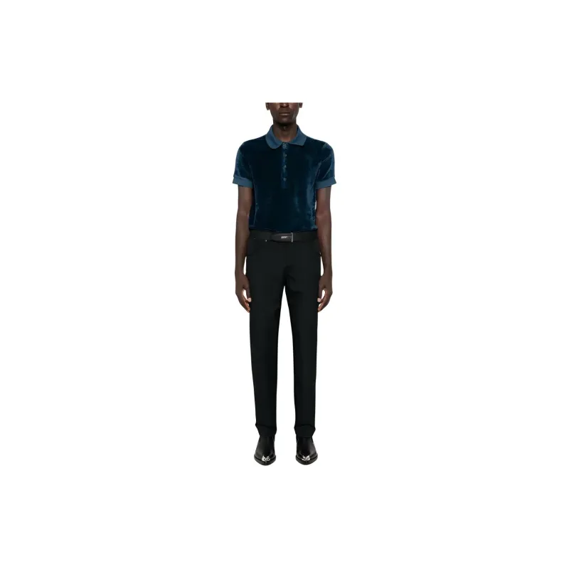 TOM FORD Logo patch Trousers-1