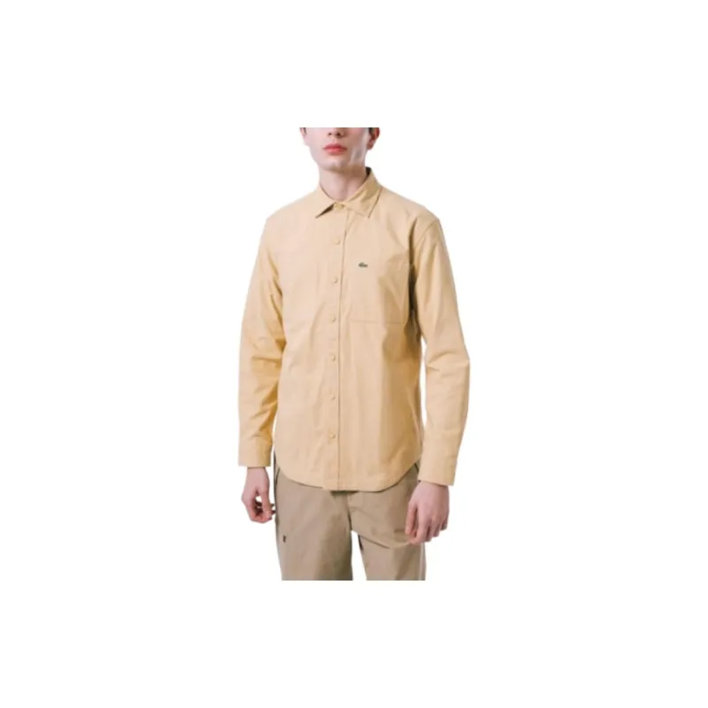 LACOSTE Shirts Men Beige-4