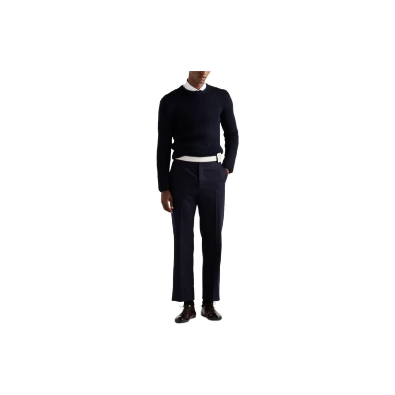 PRADA FW24 Sweater Men's Marine Blue-2