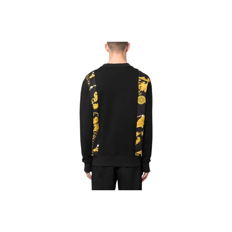 VERSACE JEANS COUTURE Baroque pattern Cotton Sweatshirt-1