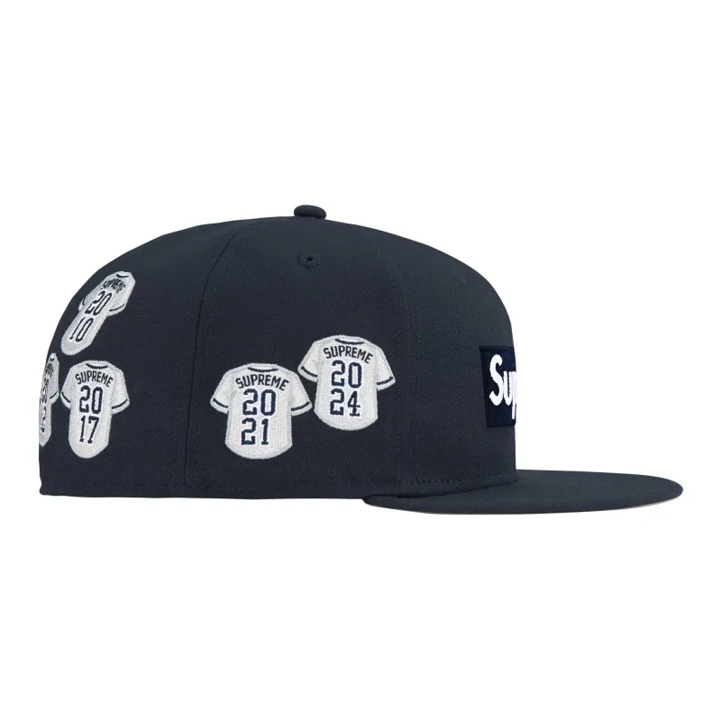 Supreme Jerseys Box Logo New Era Fitted Hat-2