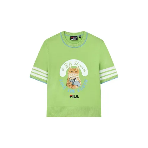 FILA T-Shirts Women's Fluorescent Lime Green