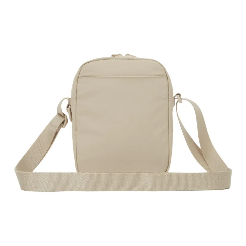THE NORTH FACE Travel Nylon Shoulder Bag, Crossbody Bag Small Size Unisex Light Beige-1