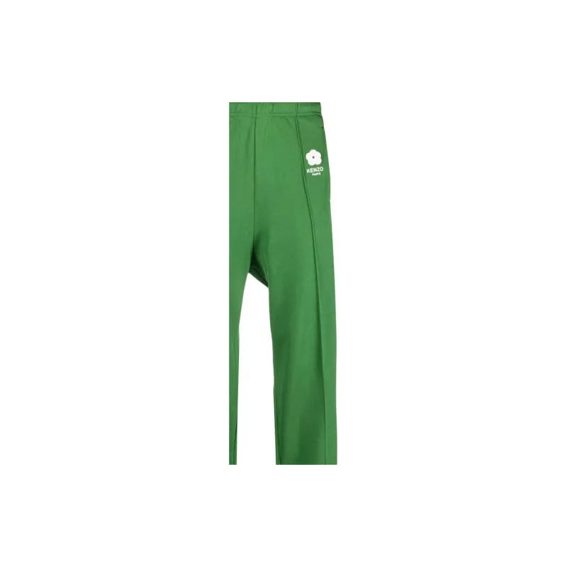 KENZO Knitted Sweatpants Men Green-4