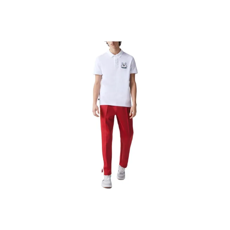 LACOSTE Polo Shirts Men White-2
