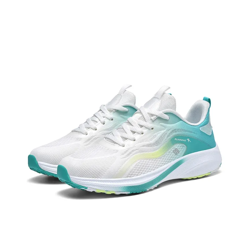 Cindiress Running Shoes Men Low Top Black/Green/Cyan-12