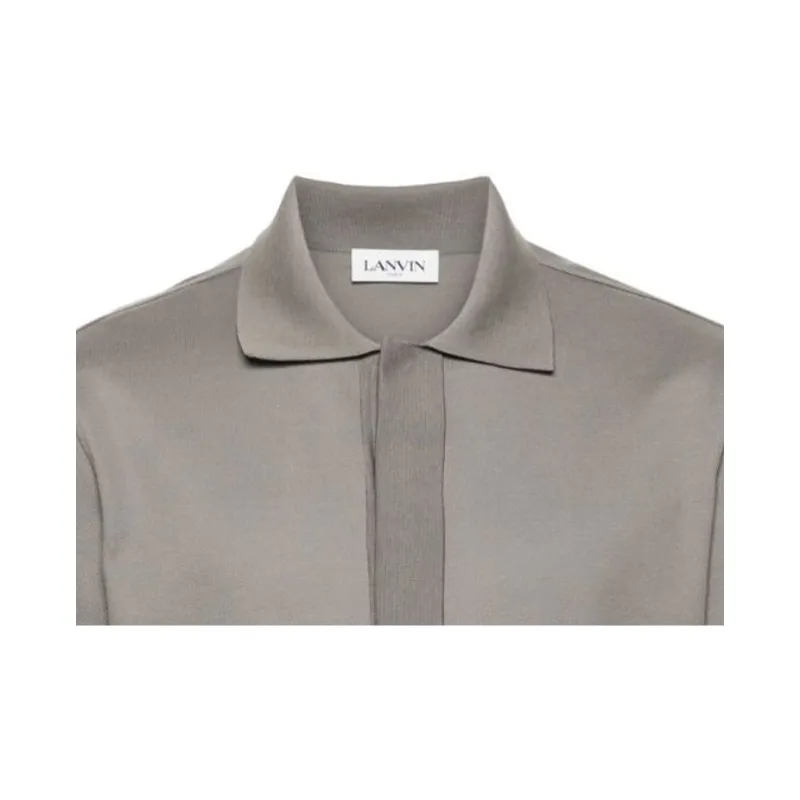 Lanvin Short sleeve Piqué Polo Shirt-4