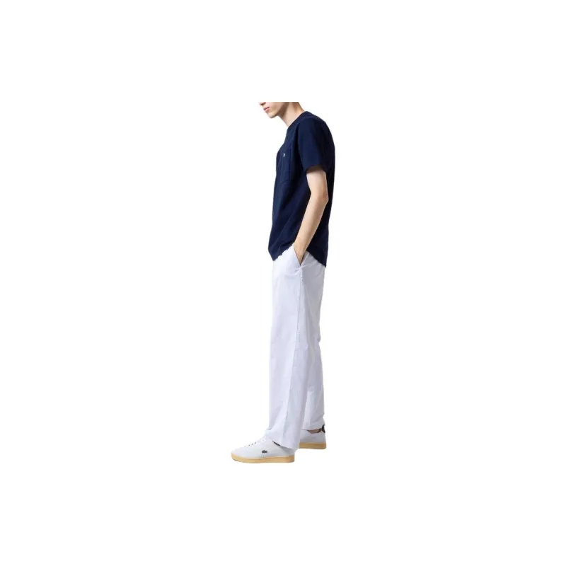 LACOSTE Gigatal Easy Wide Pants Casual Pants Men's White-4